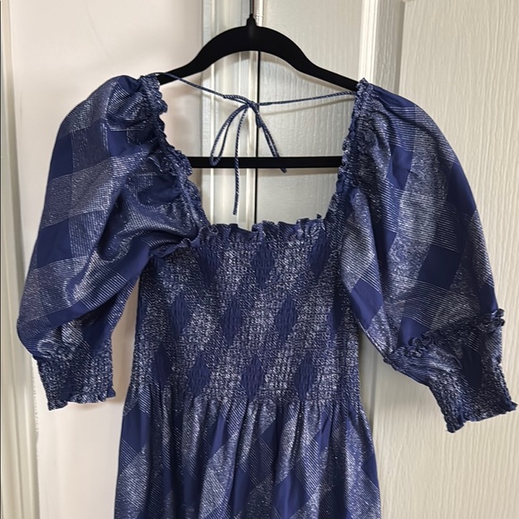 Hill House Navy and White Smocked Dress XS - Picture 5 of 7